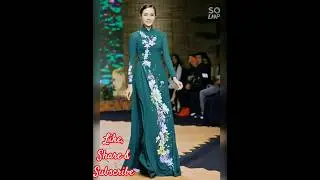 Latest flower print Vietnam  traditional dress outfits collection 2025, beautiful vietnam dresses,