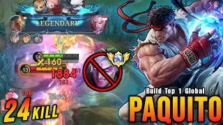 24 Kills!! Paquito VS Top Global Phoveus!! - Build Top 1 Global Paquito ~ MLBB