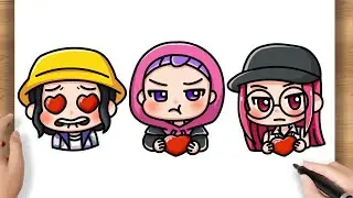 Как нарисовать Хантрикс (Зои, Руми и Мира) &mdash; забавных охотников на демонов в KPop