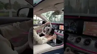 Stunning Girl Drives Mercedes to Trendy Beats! 🚗🎶 #GorgeousDriver #MercedesVibes #trendymusic