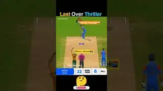 IND VS SA HARDIK PANDYA ON FIRE IND NEED 22 RUNS IN 6 BALL REAL CRICKET &trade; #shorts #cricket #indvsnz
