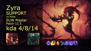 Rank 4 EUW Zyra Support: Zyra vs Pyke