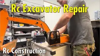 🔥 Elbow deep -upgrading RC excavator track motors#rcconstruction#rchobby 