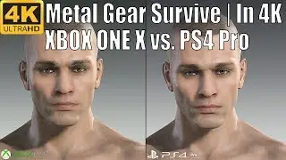[4K] Metal Gear Survive PS4 vs. XBOX ONE X Graphics Comparison