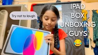 IPAD (BOX) UNBOXING😂 WATCH TILL END #mrfoxy #ipad #ipadunboxing #babygirl 