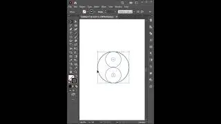 How to design the Yin Yang  in Adobe Illustrator #shorts #short #shortvideo  #illustrator