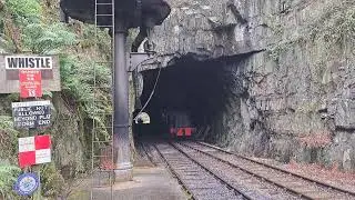 Steam Train Bursts from Tunnel Near Windermere &ndash; A Spectacular Scene
