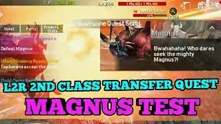 Lineage 2 Revolution 2nd Class Transfer Quest Magnus Test