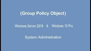 Group Policy Object | Setting Account Lockout Policy || Windows Server 2019