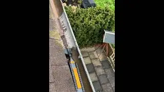 Automatic Gutter Cleaning Tool Removes Dirt and Leaves from Roof Drainage #cleaning #tools #gutters
