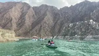 Kayaking at Hatta Dam, U.A.E