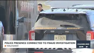 Police presence connected to fraud investigation