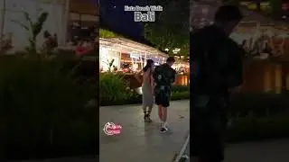 Bali Kuta Beach Walk At Night #shorts #short #shortsvideo