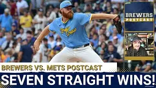 BREWERS POSTCAST: Seven Straight Wins! | Woodruff Dominates & Turang&rsquo;s Clutch HR Fuels Win Over Mets