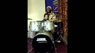 3 yr old Caleb Price on drums