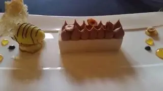 Dessert at 3 rosette dial house Bourton on the water uk