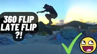 I landed a TRE FLIP LATE FLIP !
