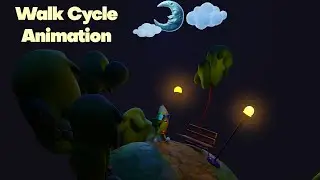 Walk Cycle Animation | Night Walker &ndash; Animation Loop | Pencil Animation