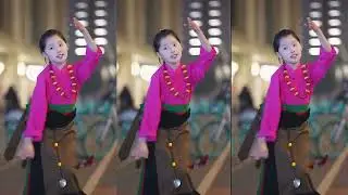 Dingqing, Tibetan girl, wonderful Tibetan dance &ldquo;King Gesar &rdquo;（horse riding dance）