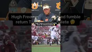 Hugh Freeze on fumble return TD overturned to incompletion in 24-17 loss at Oklahoma