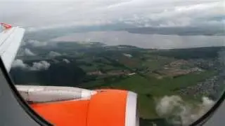Inverness hard Landing (short field) Easyjet Airbus Full HD