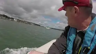 Dry out on harbour wall, solo hull clean, Youghal Ireland.