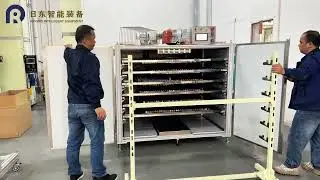 Curtain high-temperature heat setting machine