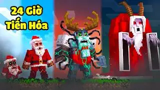 JayGray 24 Giờ Tiến H&oacute;a &Ocirc;ng Kẹ Noel Mukbang Trong Minecraft🥩🎅Bắt C&oacute;c Trẻ Em Hư Ng&agrave;y Lễ Gi&aacute;ng Sinh