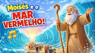 O Mar se Abriu! 🌊 Moisés e o Milagre de Deus | Música Infantil Bíblica