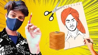 Thread 🧵 Se Bnadi Art 🤯 #vlog #drawing 