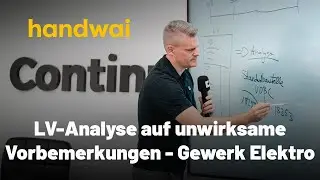 [LIVE] Leistungsverzeichnis analysieren auf unwirksame Vorbemerkungen - Gewerk Elektro