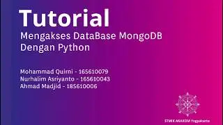 TUTORIAL PYTHON #1: Akses Database MongoDB dengan Python