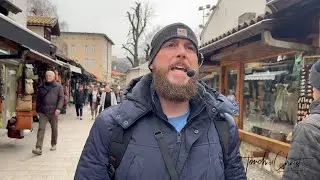 Walking the streets of Sarajevo, Bosnia preaching Jesus Christ