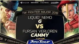 Liquid` Nemo (G) vs Fursan Verloren (Cammy) - TW Fighter Major 2018 Day 2 Top 32 - SFV - CPT 2018