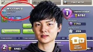 Stars Global Top 1 Player Legend League Base With Link | Th15 Trophy Pushing Base WIth Link | CoC