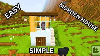 Minecraft : Easy Small Modern House Tutorial | Minecraft Bedrock & Pocket Edition