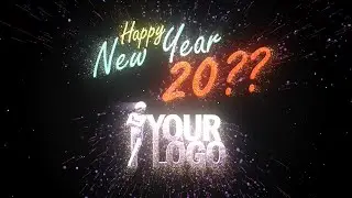 Animated New Year Card Template - Countdown Fireworks