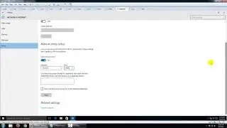 Configure Proxy Settings in Windows 10
