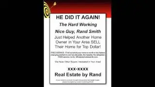 REAL ESTATE MARKETING SECRETS BY RAND SMITH PRESENTS...Marketing 104...Making Marketing Pay!