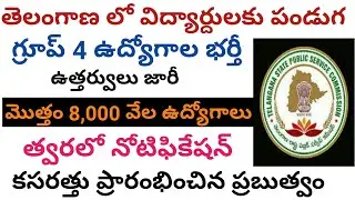 TSPSC GROUP 4 NOTIFICATION 2019/TSPSC NOTIFICATION 2019 LATEST NEWS TODAY/TSPSC NOTIFICATION TODAY N
