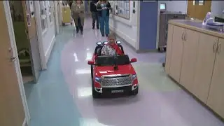 Child patients ride in style at Children`s Hospital