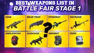 Best Weapons List In Battle Fair Stage 1||Act 2 Season 10 Guns of Boom Best Weapons||Guns of Boom