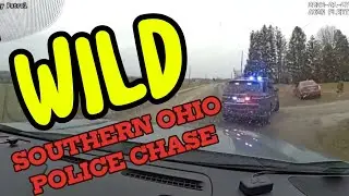 Wild Police Pursuit in Southern Ohio Sends Troopers Off-Road | Dashcam Video