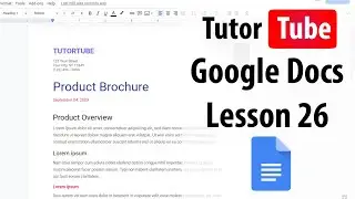 Google Docs Tutorial - Lesson 26 - Insert Pictures with Google Drive and Photos