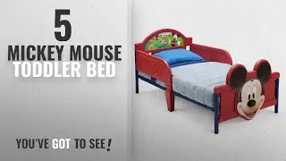 Top 10 Mickey Mouse Toddler Bed [2018]: Delta Children's Products Mickey Mouse 3D Toddler Bed