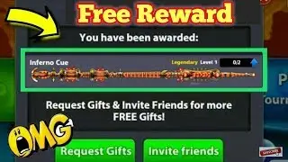 8 Ball Pool | Legendary Inferno Cue Get Free Reward | Free Account |
