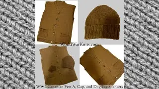 Historical Knitting: WWII Canadian Vest, Cap, and Dog Tag Silencers