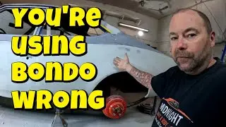 How to make a car straight with body filler, AMC Hornet progress!