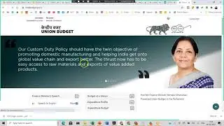 Union Budget 2021-22  - Session 1