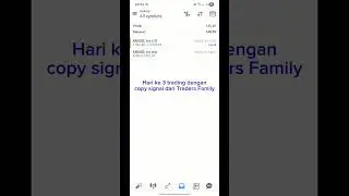 Trade hari ke-3 Copy Signal traders family #tradersfamily #tf #forex